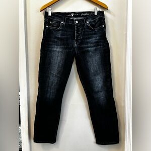 7 For All Mankind Women's Josefina Skinny Boyfriend Deep Indigo Jean - 28